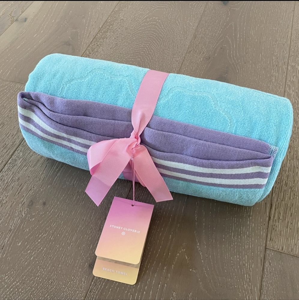 Stoney Clover Lane x Target Blue Rainbow Beach Towel